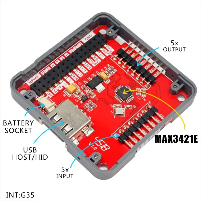 M5Stack Новый USB модуль хост/HID с интерфейсом MAX3421E SPI выход * 5 вход совместимый ESP32
