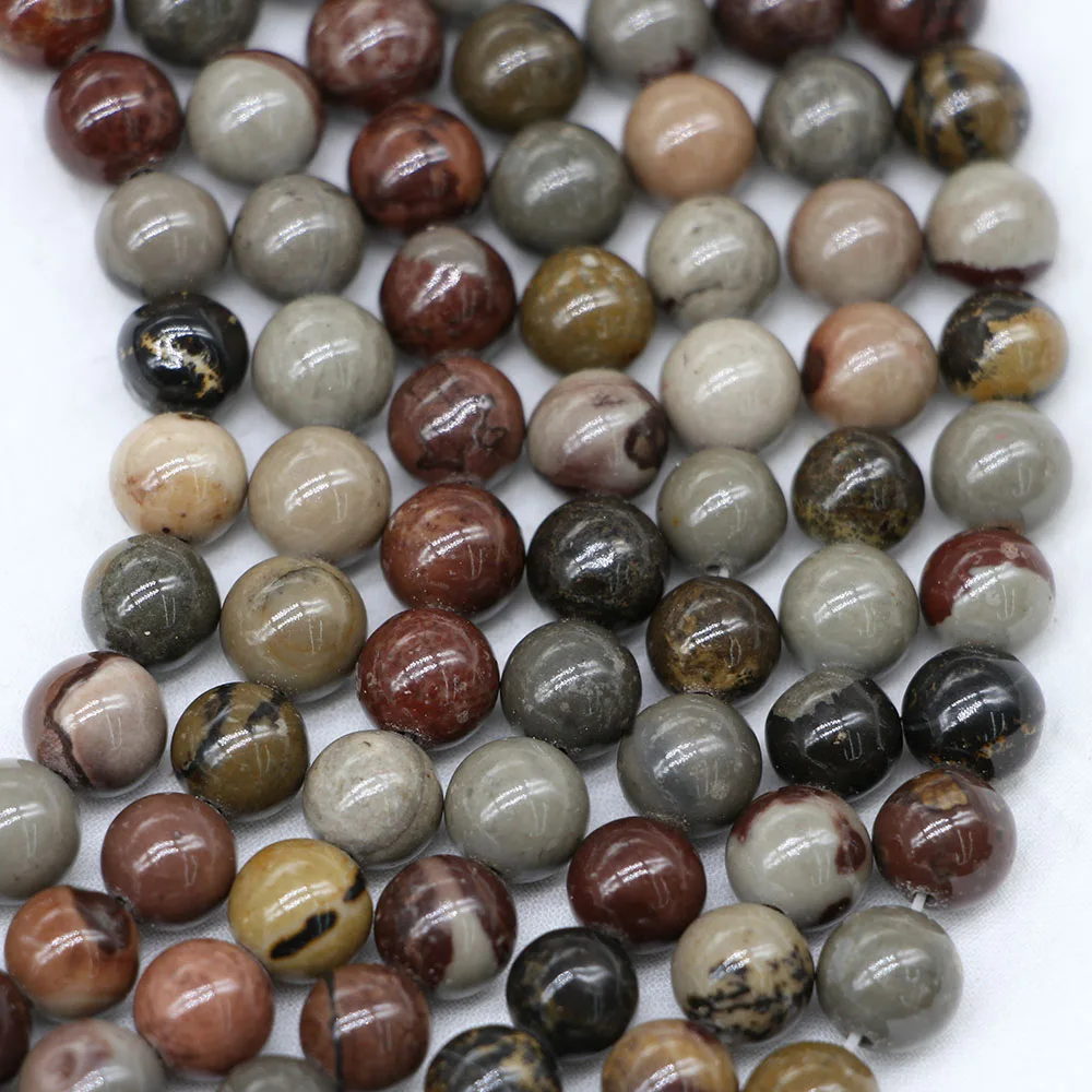 Natural Stone 4-12mm Grass Flower Jaspers Bead Round Loose Spacer Beads For DIY Bracelet Earrings Jewelry Making Findings
Natural Stone 4-12mm Grass Flower Jaspers Bead Round Loose Spacer Beads For DIY Bracelet Earrings Jewelry Making Findings