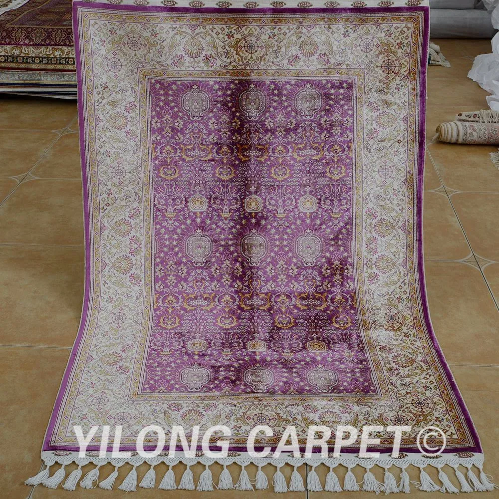 Yilong 3,5 'x 5' Восточный шелковый ковер фиолетовый ручной работы выгодные изысканные шелковые коврики ручной работы (1768)
Yilong 3,5 'x 5' Восточный шелковый ковер фиолетовый ручной работы выгодные изысканные шелковые коврики ручной работы (1768)