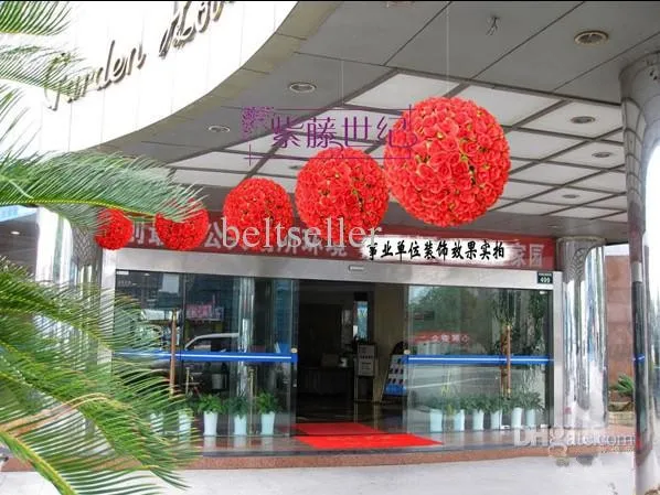 60CM 24 Inch Artificial Roses Silk Flower Balls Rose Hanging Kissing Balls For Christmas Wedding Party Decorations Supplies
60CM 24 Inch Artificial Roses Silk Flower Balls Rose Hanging Kissing Balls For Christmas Wedding Party Decorations Supplies