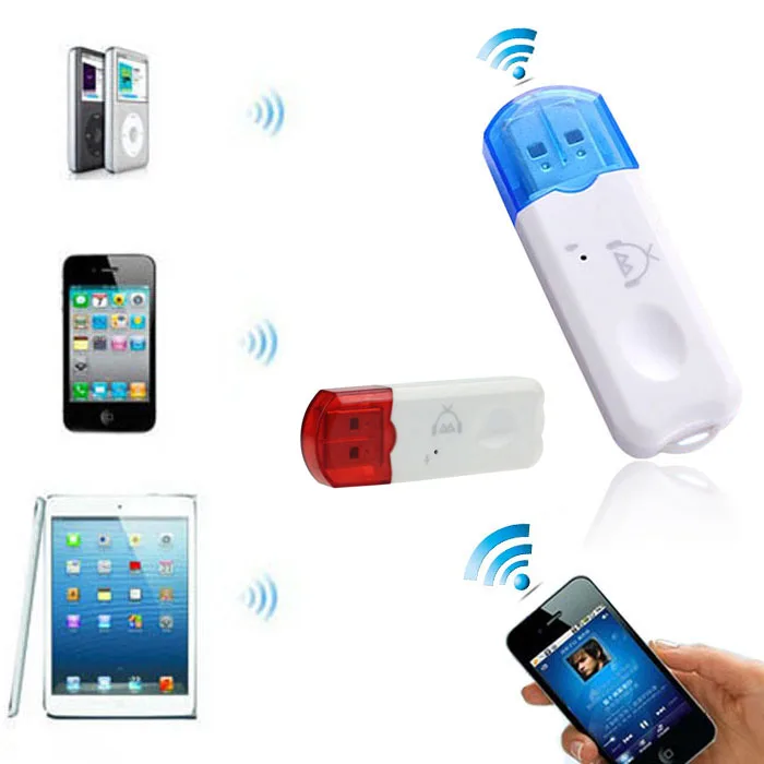 Беспроводной USB Bluetooth аудио музыкальный приемник адаптер для iPhone 4 5 Прямая