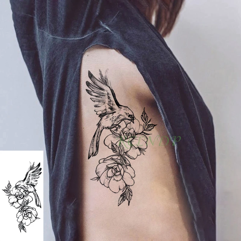 Waterproof Temporary Tattoo Sticker Bird Feather Wing Flower Fake Tatto Flash Tatoo Art Tattoos on Leg Arm for Girl Women Men
Waterproof Temporary Tattoo Sticker Bird Feather Wing Flower Fake Tatto Flash Tatoo Art Tattoos on Leg Arm for Girl Women Men