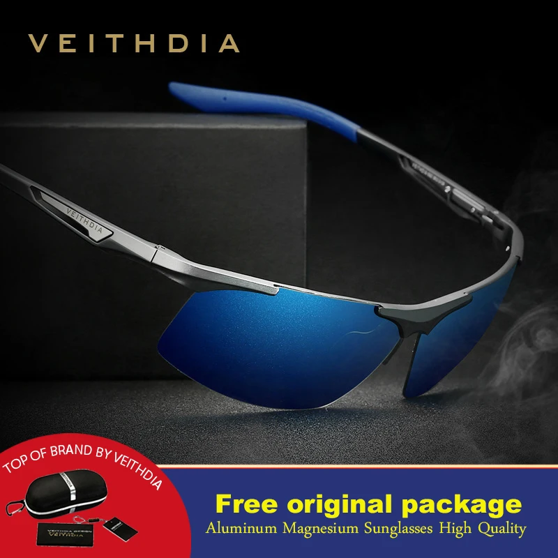 Veithdia Semi-rimless Sunglasses Polarized Aluminum Magnesium Men Coating Mirror Driving Sun Glasses Eyewear Accessories shades
Veithdia Semi-rimless Sunglasses Polarized Aluminum Magnesium Men Coating Mirror Driving Sun Glasses Eyewear Accessories shades