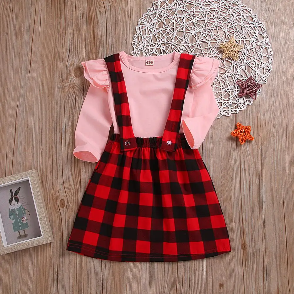 2019 fall new style long sleeve 2 pieces boutique baby outfits plaid skirt girl clothes set
2019 fall new style long sleeve 2 pieces boutique baby outfits plaid skirt girl clothes set
