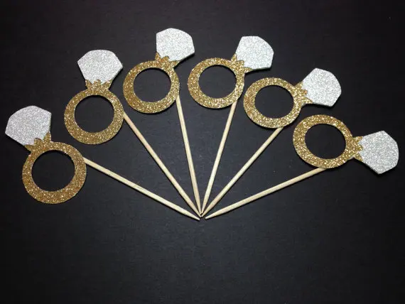 Glitter Cupcake Toppers Diamond Ring Cupcake Toppers Engagement, Bridal Shower, Bachelorette, Wedding food picks
Glitter Cupcake Toppers Diamond Ring Cupcake Toppers Engagement, Bridal Shower, Bachelorette, Wedding food picks