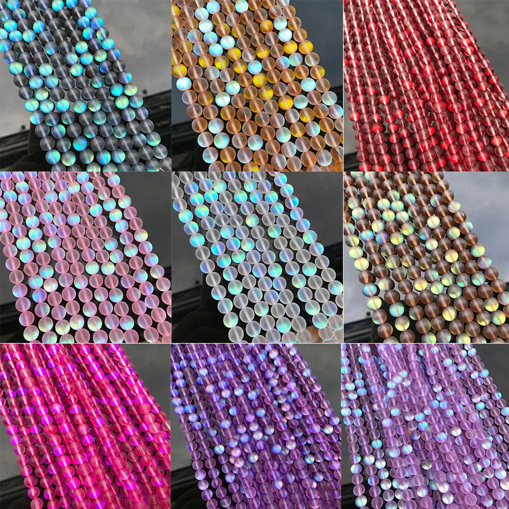 Labradorite Mystic Aura Artificial Loose Beads Matte Aura Holographic Glass Bracelets Necklace Jewelry Making DIY 6/8/10/12mm
Labradorite Mystic Aura Artificial Loose Beads Matte Aura Holographic Glass Bracelets Necklace Jewelry Making DIY 6/8/10/12mm
