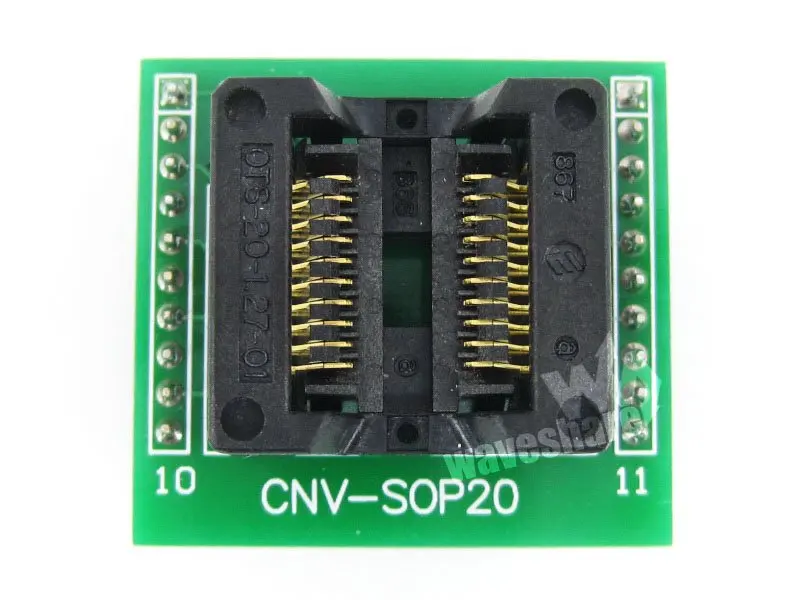 SO20 SOIC20 SOP20 TO DIP20 IC тестовая розетка OTS-20-1.27-01 Enplas IC АДАПТЕР программирования 1,27 мм Шаг 5,4 мм ширина
SO20 SOIC20 SOP20 TO DIP20 IC тестовая розетка OTS-20-1.27-01 Enplas IC АДАПТЕР программирования 1,27 мм Шаг 5,4 мм ширина