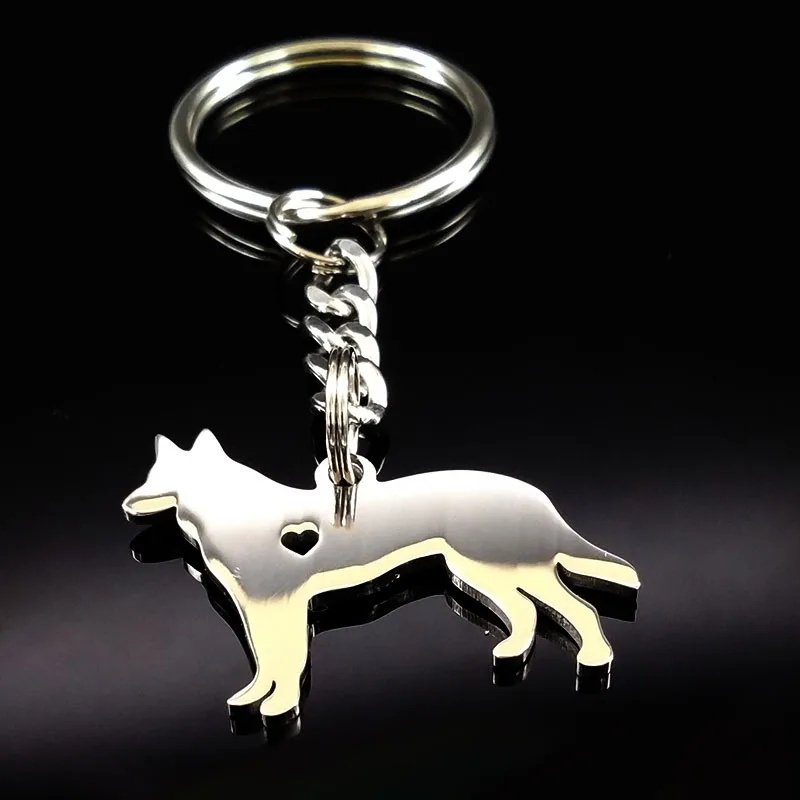 2023 Cute Shepherd Silver Color Stainless Steel Keychain for Women Fashion Dog Key Chain Jewelry llaveros para parejas K934S01
2023 Cute Shepherd Silver Color Stainless Steel Keychain for Women Fashion Dog Key Chain Jewelry llaveros para parejas K934S01