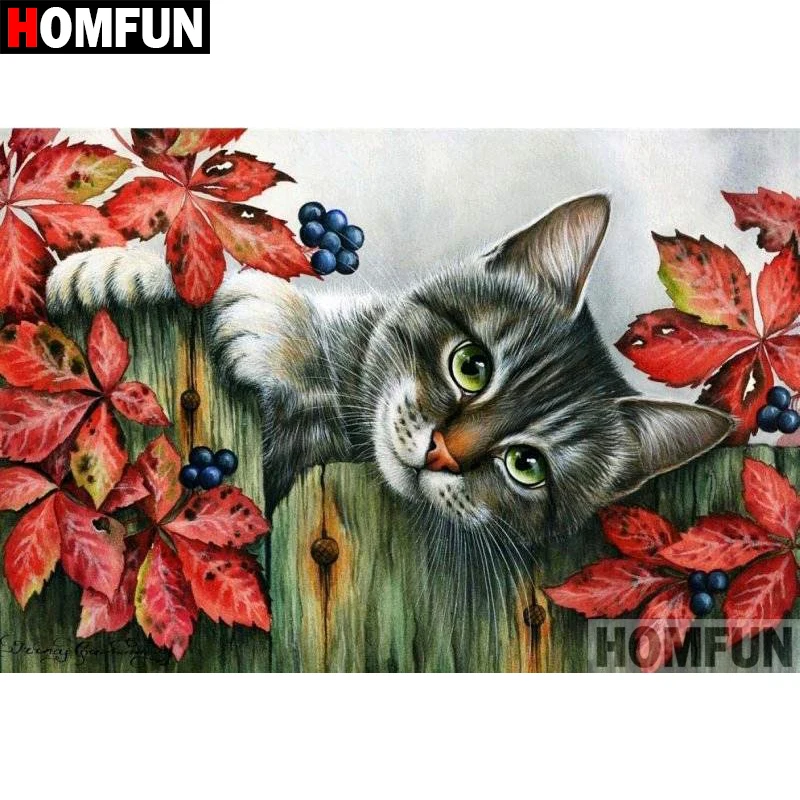 HOMFUN 5D DIY Diamond Painting Full Square/Round Drill "Animal cat" Embroidery Cross Stitch gift Home Decor Gift A07818
HOMFUN 5D DIY Diamond Painting Full Square/Round Drill "Animal cat" Embroidery Cross Stitch gift Home Decor Gift A07818