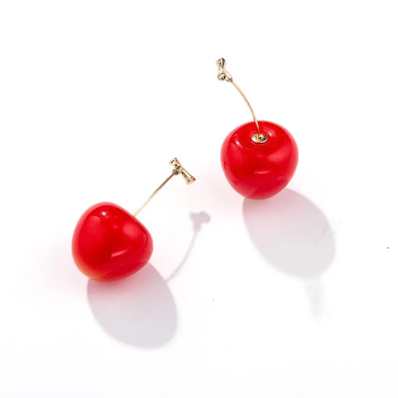 New Fashion Red Cherry Fruit Simple Earrings For Women Drop Dangle Earrings Fashion Jewelry Accessories Korea Style
New Fashion Red Cherry Fruit Simple Earrings For Women Drop Dangle Earrings Fashion Jewelry Accessories Korea Style