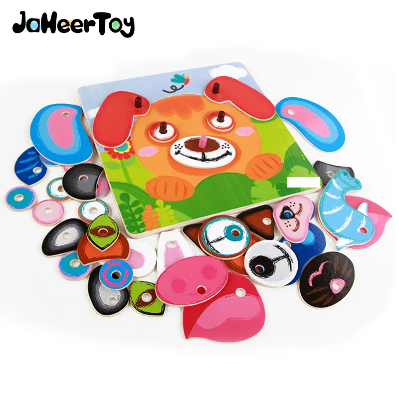 JaheerToy Animal Puzzle Wooden Baby Toys for Children Face Game Montessori Educational Toy 2-3-4 Years Old Kids
JaheerToy Animal Puzzle Wooden Baby Toys for Children Face Game Montessori Educational Toy 2-3-4 Years Old Kids