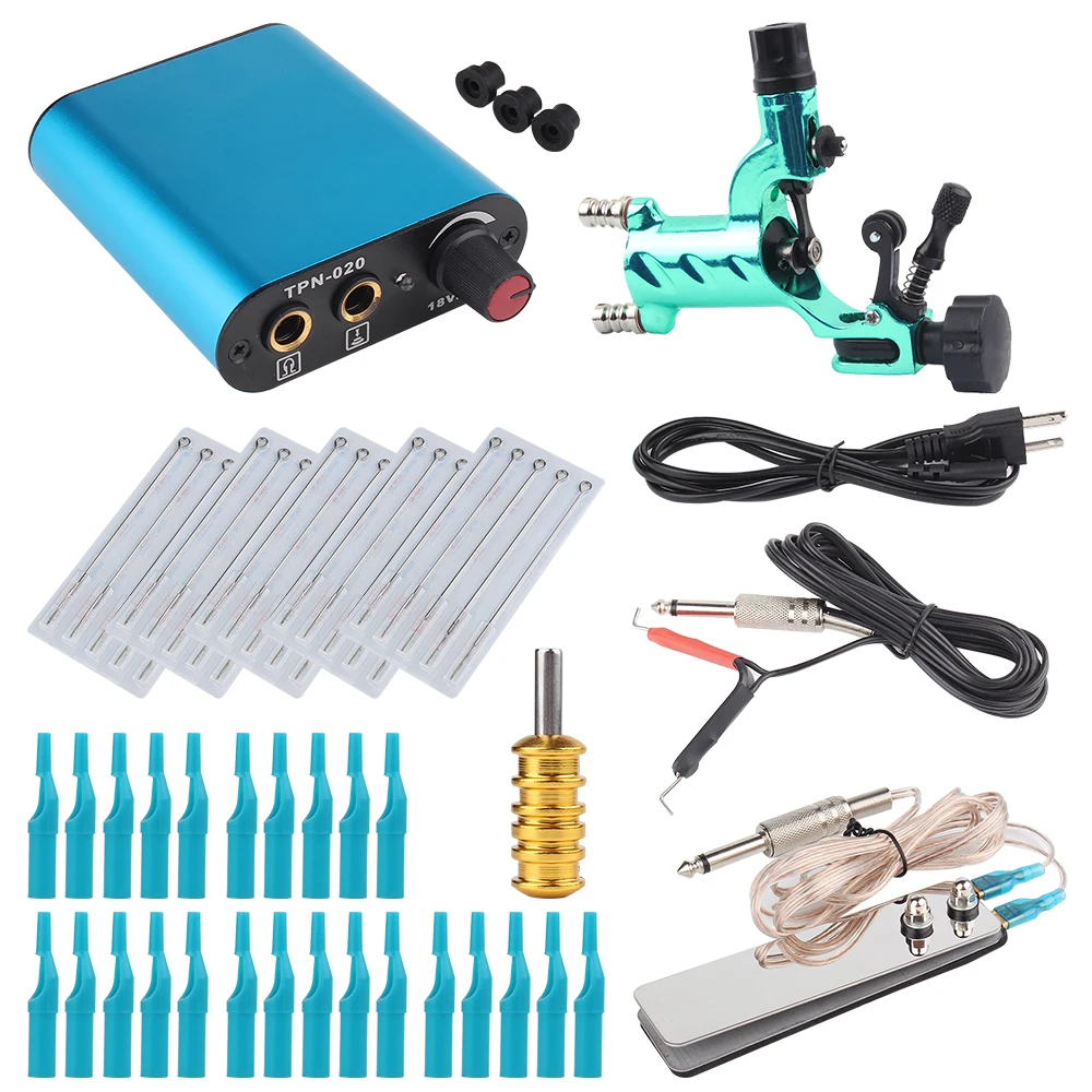 Tattoo Kit Green Dragonfly Rotary Tattoo Machine Shader & Liner With Tattoo Needle and Disposable Tattoo Tips Power Supply
Tattoo Kit Green Dragonfly Rotary Tattoo Machine Shader & Liner With Tattoo Needle and Disposable Tattoo Tips Power Supply