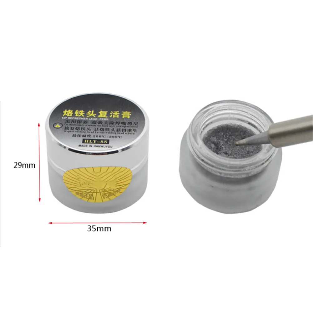 1pc New Tip Refresher Head Clean Resurrection Clean Material Soldering Iron Oxide Paste For Iron Tip
1pc New Tip Refresher Head Clean Resurrection Clean Material Soldering Iron Oxide Paste For Iron Tip