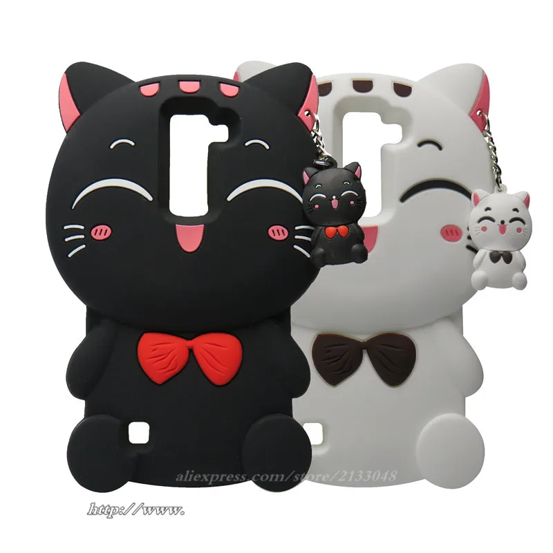 Чехол для телефона LG Stylus 2 Plus K530 K535 3D с изображением из мультфильма Lucky Cat