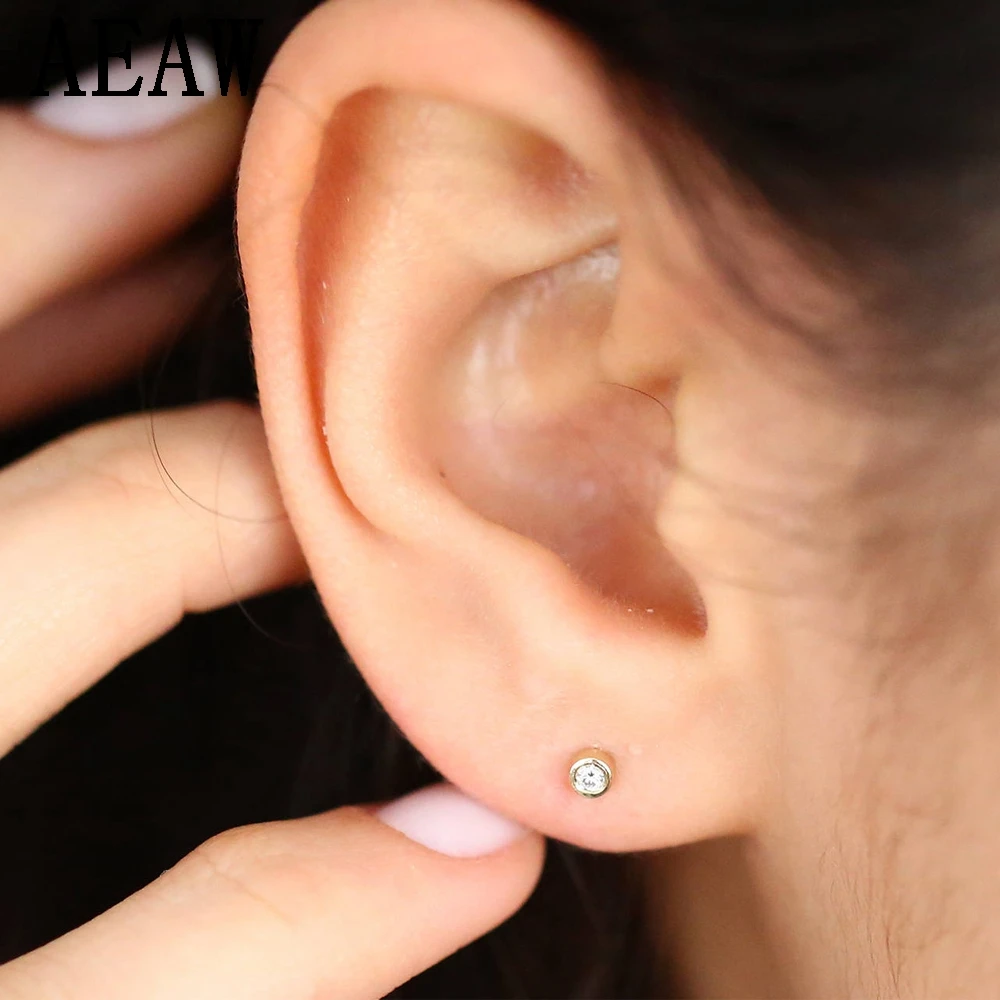 1.8mm Tiny Bezel Setting Diamond Stud Earrings in 14k Yellow Gold Genuine Diamond Stud Earrings Push Backs Perfect Gift
1.8mm Tiny Bezel Setting Diamond Stud Earrings in 14k Yellow Gold Genuine Diamond Stud Earrings Push Backs Perfect Gift