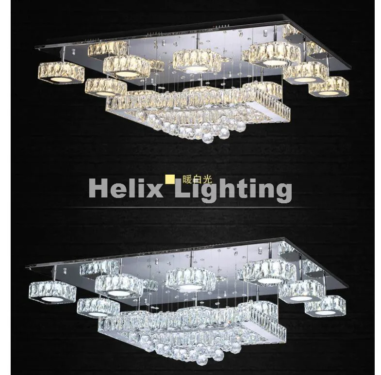 New Arrival Luxury LED Modern Crystal Ceiling Lamp For Living Room L90cm W70cm LED AC Crystal Lighting Fixture Remote Controller
New Arrival Luxury LED Modern Crystal Ceiling Lamp For Living Room L90cm W70cm LED AC Crystal Lighting Fixture Remote Controller