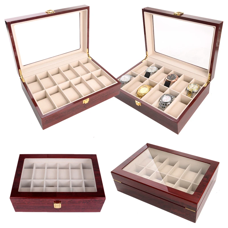 Luxury 12 Slots Handmade Wood Watch Box Wood Clock Box Watch Case Time Box for Watch Holding
Luxury 12 Slots Handmade Wood Watch Box Wood Clock Box Watch Case Time Box for Watch Holding
