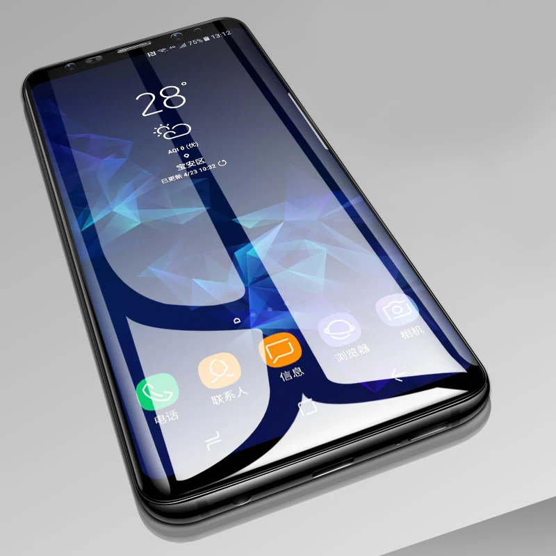 6D закаленное Стекло для samsung Galaxy S9 Примечание 8 плюс S7 A8 A6 PlusScreen Защитная пленка