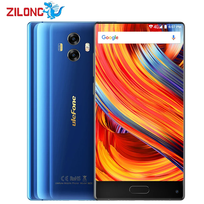 Ulefone Mix 5 "FHD все Экран 4 ГБ 64 Android 7 0 мобильный телефон MT6750T Octa Core г LTE 13MP двойной