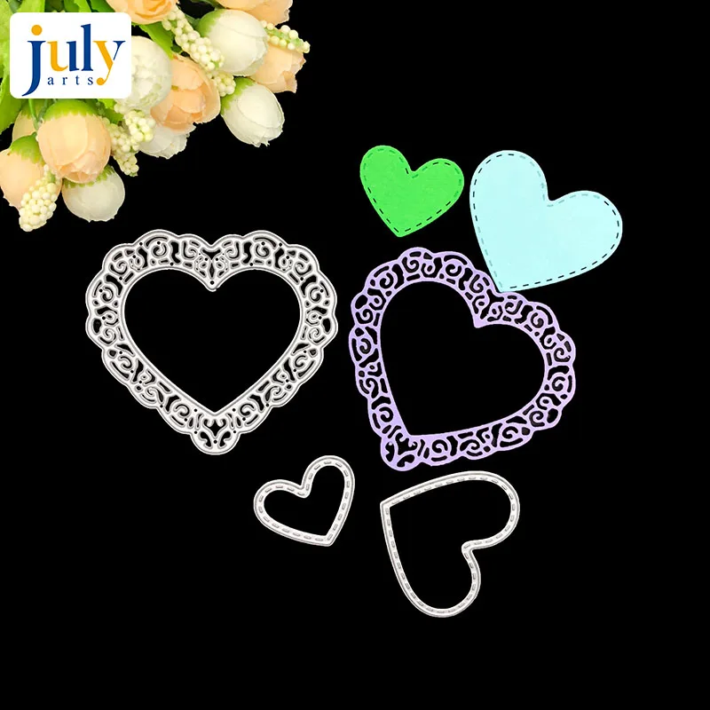 Julyarts Heart Shape Metal Cutting Dies Lace Edges Shape Frame Border Dies for Scrapbooking Gift Card Album Making DIY Craft Die
Julyarts Heart Shape Metal Cutting Dies Lace Edges Shape Frame Border Dies for Scrapbooking Gift Card Album Making DIY Craft Die