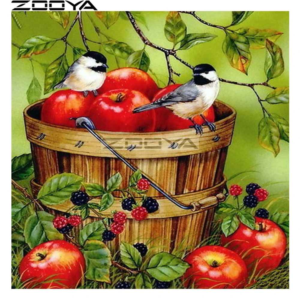 ZOOYA Diamond Painting Cross-Stitch 5D Diamond Embroidery Rhinestone Painting Home Decor Needlework Bird Apple Cask Mosaic R1400
ZOOYA Diamond Painting Cross-Stitch 5D Diamond Embroidery Rhinestone Painting Home Decor Needlework Bird Apple Cask Mosaic R1400