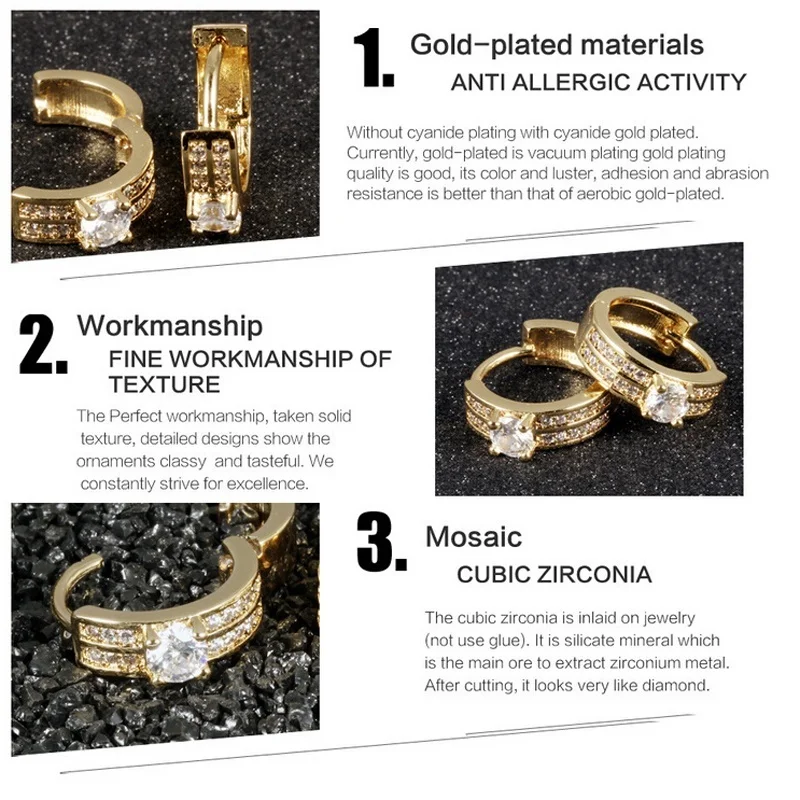 Delicate 18CK Gold FILLED Hoop Earrings Fashion Double Layer AAA+ Cubic Zirconia Women Wedding bridal Jewelry
Delicate 18CK Gold FILLED Hoop Earrings Fashion Double Layer AAA+ Cubic Zirconia Women Wedding bridal Jewelry