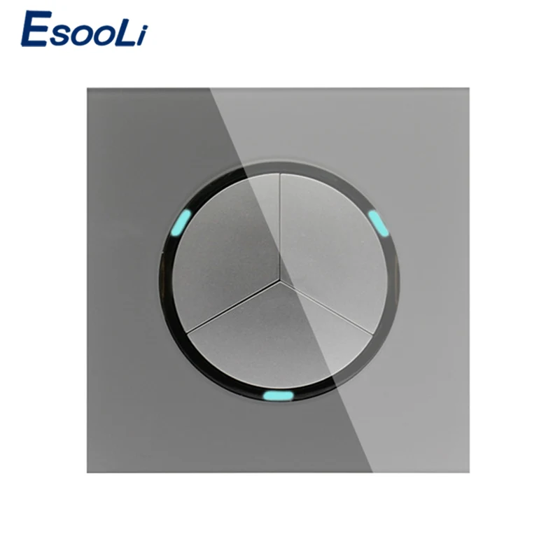 Новое поступление кристаллическая стеклянная панель Esooli 3 комплекта 1 способ