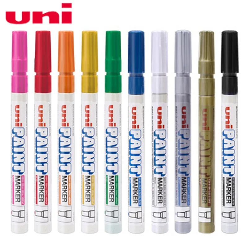 6pcs/lot Oil Based Paint Marker 0.8-1.2mm Original UNI PX-21 wholesale 11 colors to choose rotulador
6pcs/lot Oil Based Paint Marker 0.8-1.2mm Original UNI PX-21 wholesale 11 colors to choose rotulador