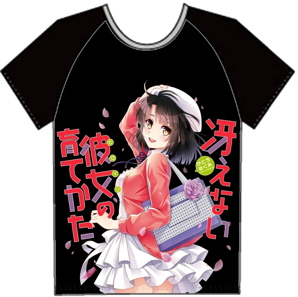 Японская футболка Saekano с надписью как поднять радостную девушку, Kato Megumi, летняя стильная аниме футболка, мужская повседневная футболка с коротким рукавом, топы
Японская футболка Saekano с надписью как поднять радостную девушку, Kato Megumi, летняя стильная аниме футболка, мужская повседневная футболка с коротким рукавом, топы
