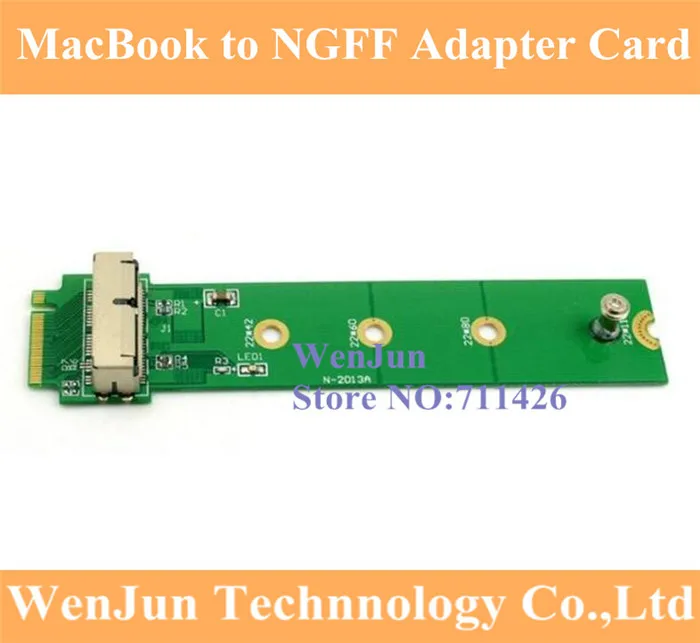 Factory Price Adapter Card To M.2 NGFF X4 For MacBook Air 2013 2014 2015 A1465 A1466 SSD 60323
Factory Price Adapter Card To M.2 NGFF X4 For MacBook Air 2013 2014 2015 A1465 A1466 SSD 60323