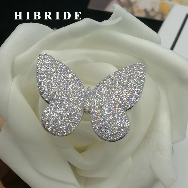 Свадебные кольца HIBRIDE с большой бабочкой, регулируемого размера, из белого золота, R-150
Свадебные кольца HIBRIDE с большой бабочкой, регулируемого размера, из белого золота, R-150