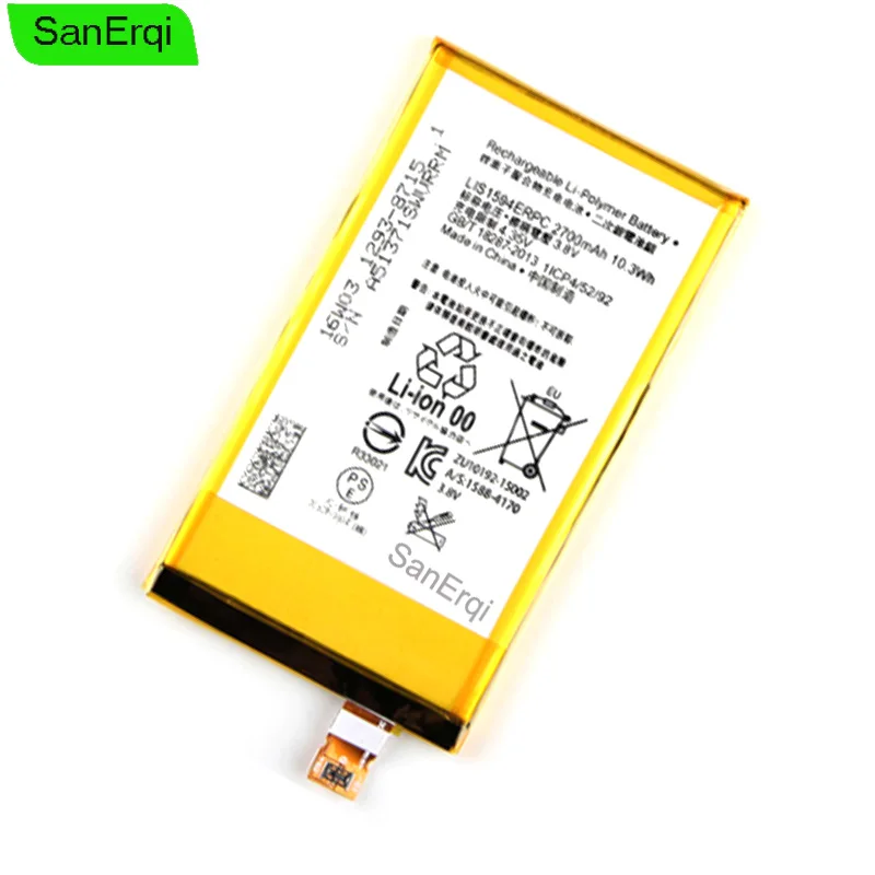 Аккумулятор для SONY Xperia Z5C Z5 mini E5823 z5, компактный аккумулятор 2700 мАч, аккумулятор LIS1594ERPC
Аккумулятор для SONY Xperia Z5C Z5 mini E5823 z5, компактный аккумулятор 2700 мАч, аккумулятор LIS1594ERPC