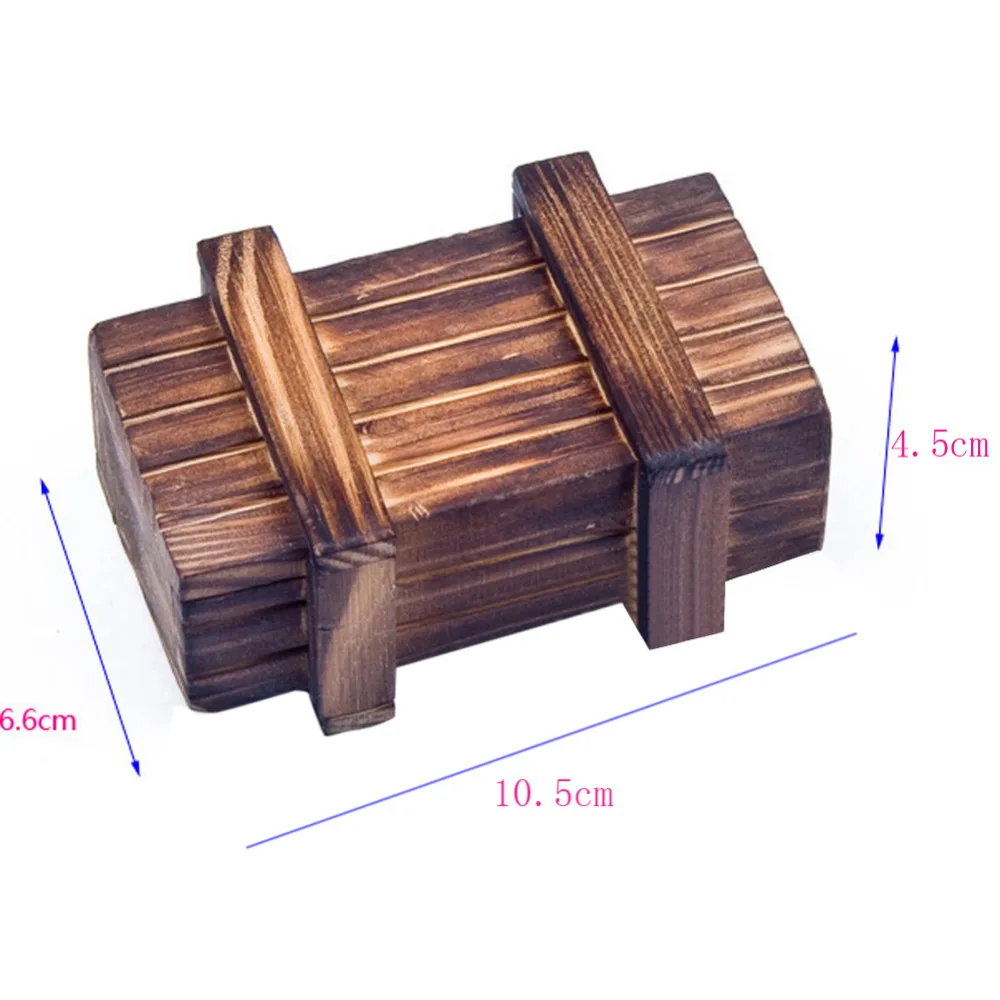 Волшебная деревянная головоломка коробка с секретным отсеком игра для мозга