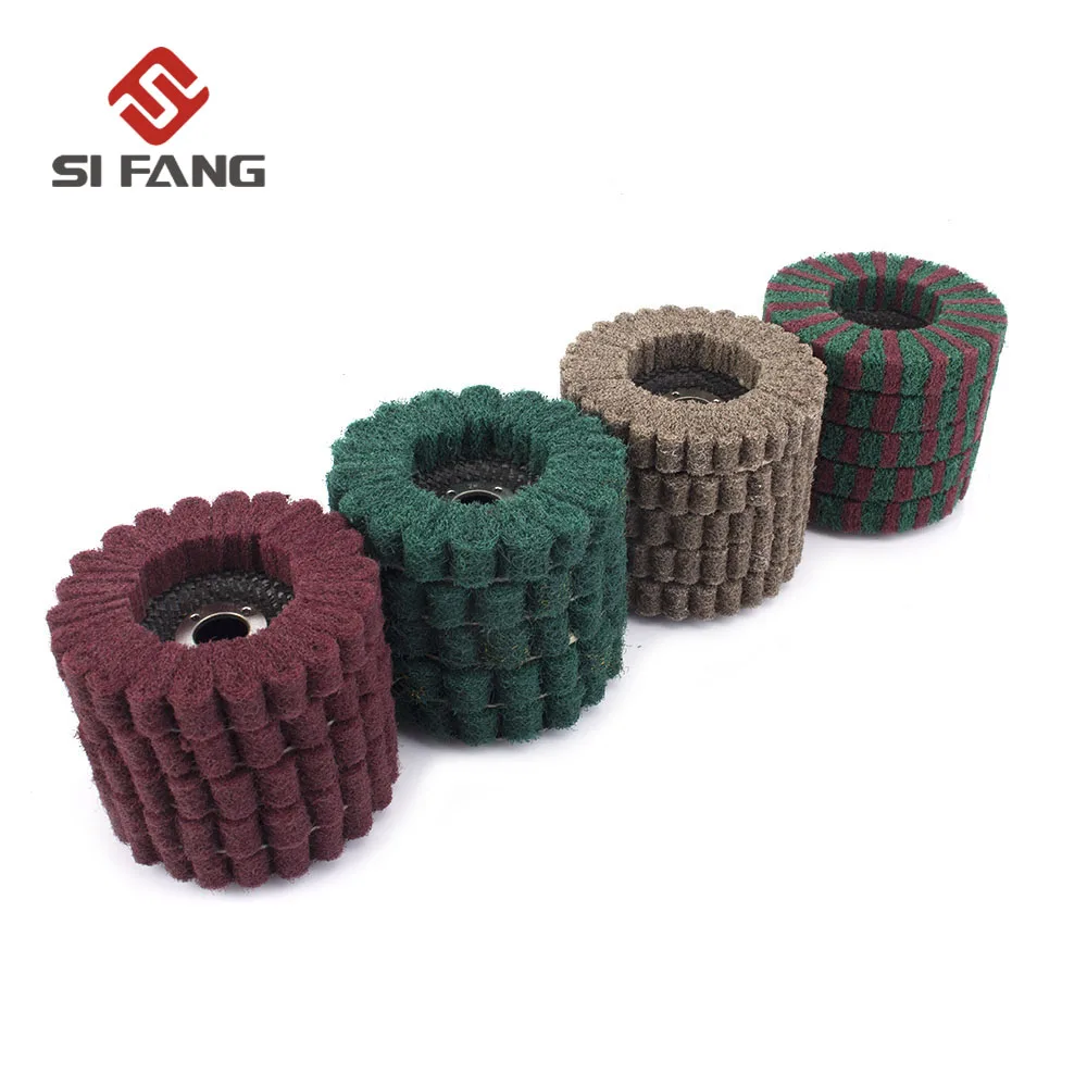 4Pcs 4" 100mm Nylon Fiber Flap Disc Polishing Wheel Buffing Pad for Angle Grinder
4Pcs 4" 100mm Nylon Fiber Flap Disc Polishing Wheel Buffing Pad for Angle Grinder