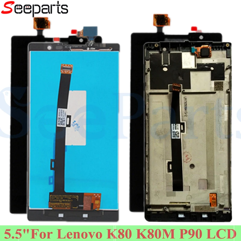5.5"For Lenovo K80 K80M P90 LCD Display+Touch Screen Digitizer Assembly With Frame For Lenovo K80M LCD Display Replacement
5.5"For Lenovo K80 K80M P90 LCD Display+Touch Screen Digitizer Assembly With Frame For Lenovo K80M LCD Display Replacement