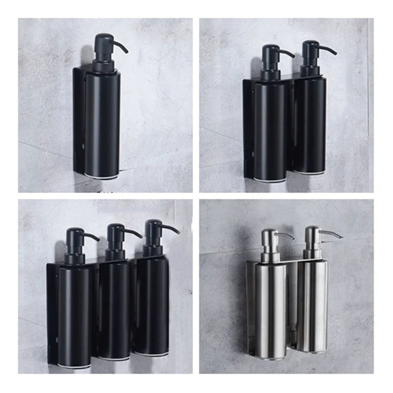 LIUYUE Soap Lotion Dispensers Black/Brushed Stainless Steel Wall Mount Bathroom Kitchen Round Bottle Sink Soap Lotion Dispenser
LIUYUE Soap Lotion Dispensers Black/Brushed Stainless Steel Wall Mount Bathroom Kitchen Round Bottle Sink Soap Lotion Dispenser
