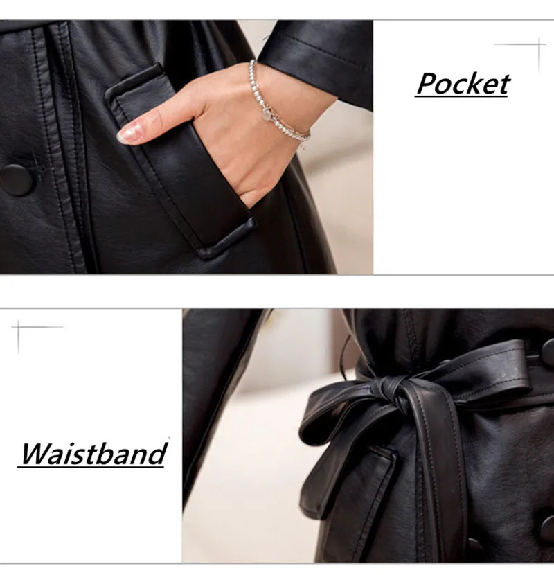 Spring Autumn Women PU Trench Leather Clothing Female Plus Size M-5XL Coat Medium long Leather Coat Women Parkas Jackets LD254
Spring Autumn Women PU Trench Leather Clothing Female Plus Size M-5XL Coat Medium long Leather Coat Women Parkas Jackets LD254