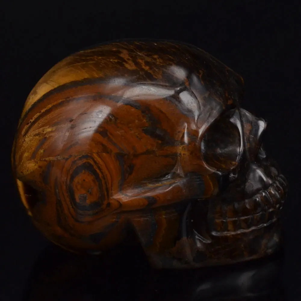 2"Natural Yellow Tiger Eye Skull Stone Carved Chakra Healing Reiki Feng Shui Skull Decorative Crafts, Minerals
2"Natural Yellow Tiger Eye Skull Stone Carved Chakra Healing Reiki Feng Shui Skull Decorative Crafts, Minerals