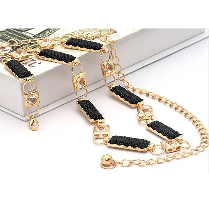 Belt Newly Design Women Lady Fashion Crystal Diamonds Metal Gold Chain Belt For Party Jewelry Dress Waist Strap
Belt Newly Design Women Lady Fashion Crystal Diamonds Metal Gold Chain Belt For Party Jewelry Dress Waist Strap