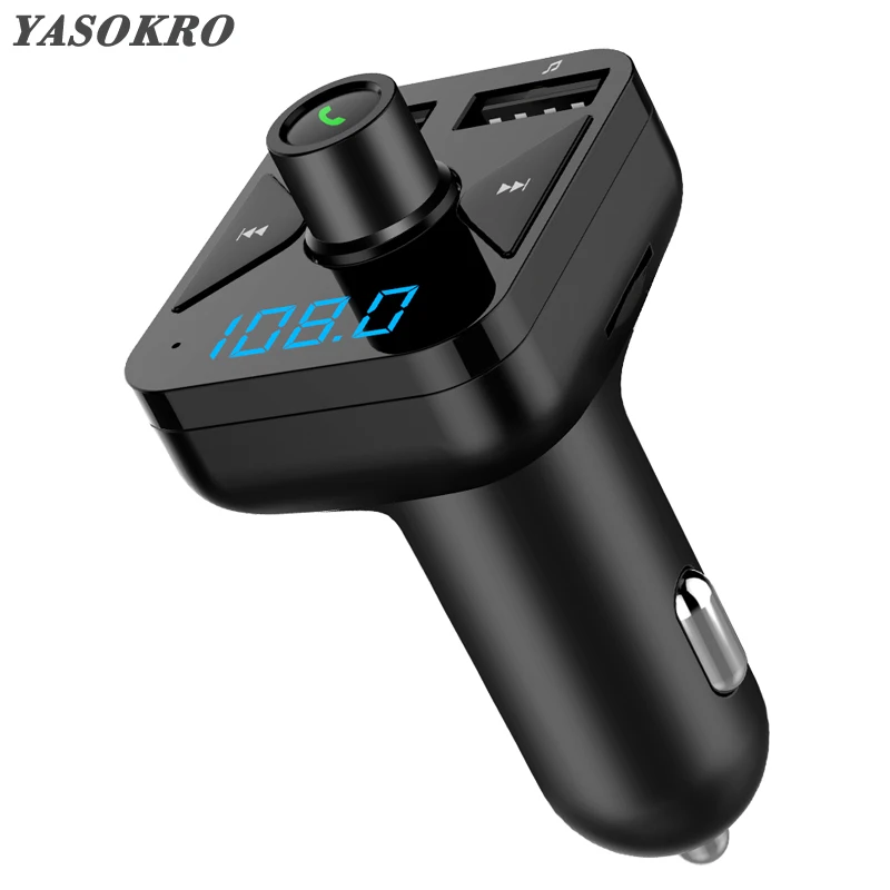 Автомобильный комплект громкой связи YASOKROBluetooth FM передатчик MP3 музыкальный плеер