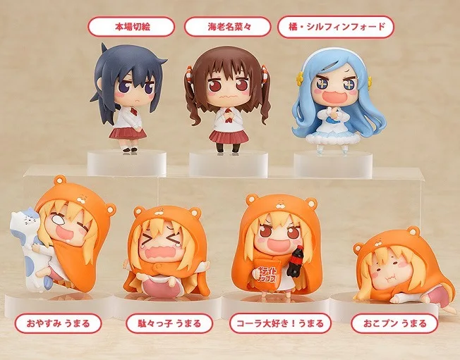 Лолита Sankaku голова Himouto! Фигурка Умару-Чана Умару размер 4 см 8 шт./компл. | Игрушки и