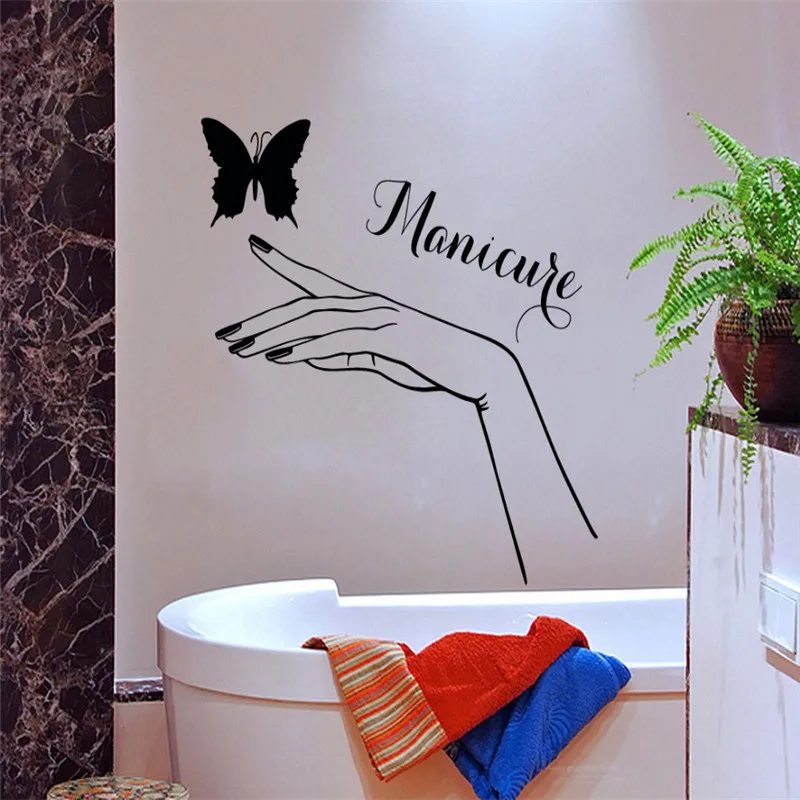 Newly Arrivals Beauty Salon Wall Decal Girl Hand Butterfly Vinyl Removable Sticker Bathroom Modern Decor Waterproof Mural
Newly Arrivals Beauty Salon Wall Decal Girl Hand Butterfly Vinyl Removable Sticker Bathroom Modern Decor Waterproof Mural