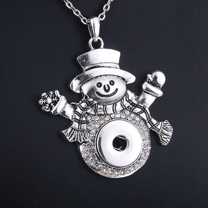 New Rhinestone Christmas snowman Snap Button Necklace Fit 18mm Snap Buttons Jewelry Snap Pendant Necklace Christmas gift
New Rhinestone Christmas snowman Snap Button Necklace Fit 18mm Snap Buttons Jewelry Snap Pendant Necklace Christmas gift