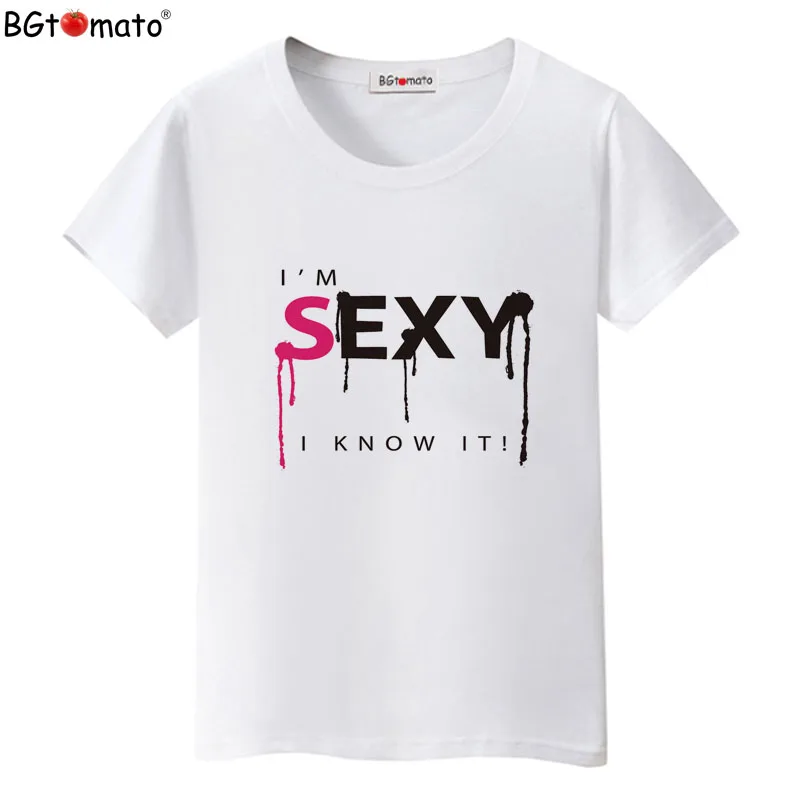 BGtomato T shirt Sexy words fashion women t-shirt Hot sale brand new tshirt women Cheap sale good quality tee shirt
BGtomato T shirt Sexy words fashion women t-shirt Hot sale brand new tshirt women Cheap sale good quality tee shirt