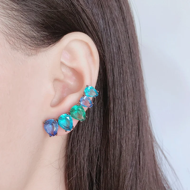 High Quality Simple Fashion Accessories Ladies Colorful Zircon Geometric Earrings Fashion Earrings Jewelry Birthday Gift
High Quality Simple Fashion Accessories Ladies Colorful Zircon Geometric Earrings Fashion Earrings Jewelry Birthday Gift