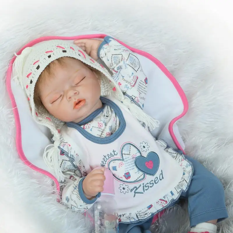 Детские куклы reborn toys 22 ", мягкие силиконовые куклы для малышей, хлопковые реалистичные игрушки для девочек, подарок на день рождения, реальное Возрождение
Детские куклы reborn toys 22 ", мягкие силиконовые куклы для малышей, хлопковые реалистичные игрушки для девочек, подарок на день рождения, реальное Возрождение