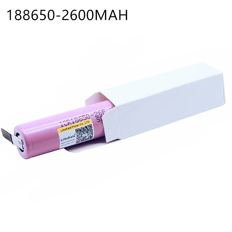 Аккумулятор для мобильного телефона LiitoKala ICR1865026FM 18650 2600 мАч 3 6 В фонарик