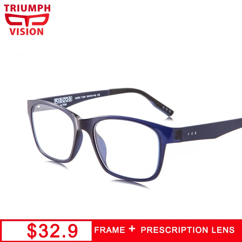 TRIUMPH VISION Ultralight Ultem Frames Square Prescription Glasses Men Progressive Multifocal Glasses Photochromic Anti Blue Ray
TRIUMPH VISION Ultralight Ultem Frames Square Prescription Glasses Men Progressive Multifocal Glasses Photochromic Anti Blue Ray