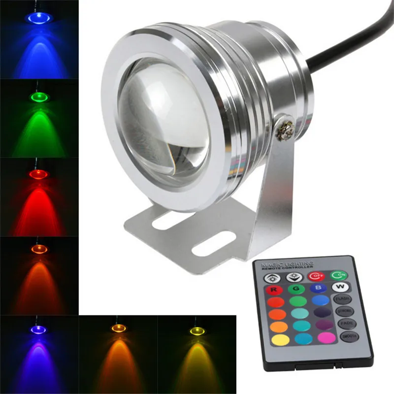 IP68 10W RGB LED Light Garden Fountain Pool Pond Spotlight Waterproof Underwater Lamp with Remote Control Aquarium Lamp DC12V
IP68 10W RGB LED Light Garden Fountain Pool Pond Spotlight Waterproof Underwater Lamp with Remote Control Aquarium Lamp DC12V