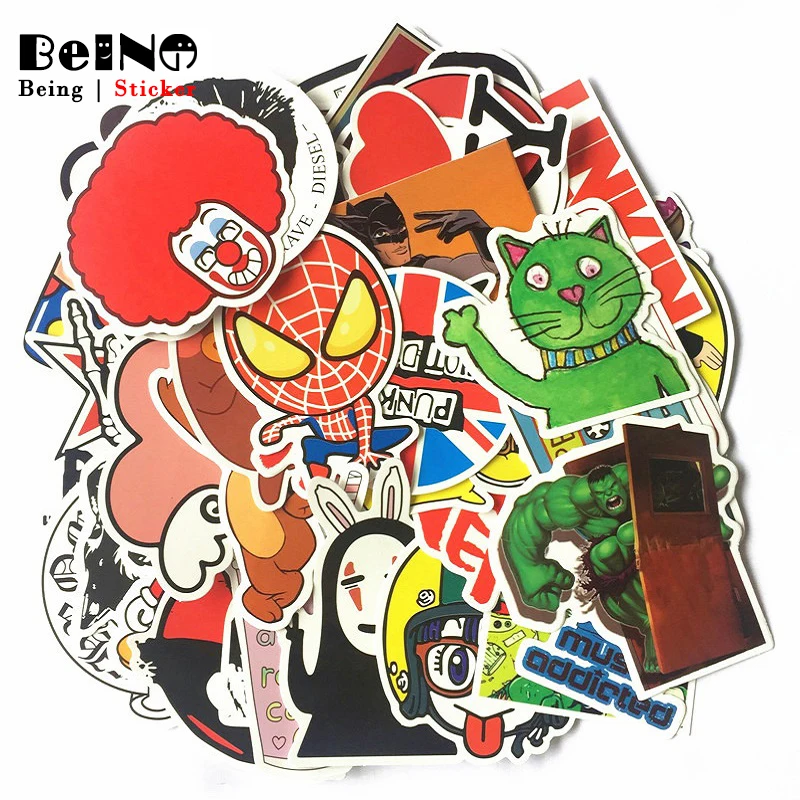 random sticker cartoon anime cute funny logo cool waterproof suitcase boxes laptop guitar luggage bicycle toy lovely colorful | Игрушки и
